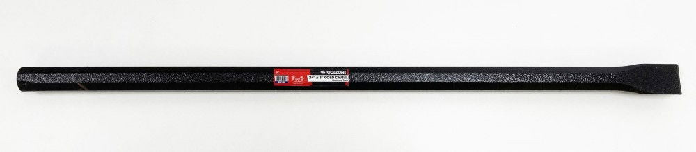 COLD CHISEL 24 x 1 DROP FORGED HARDENED STEEL BLACK FINISH - TOOLZONE KDPPN149