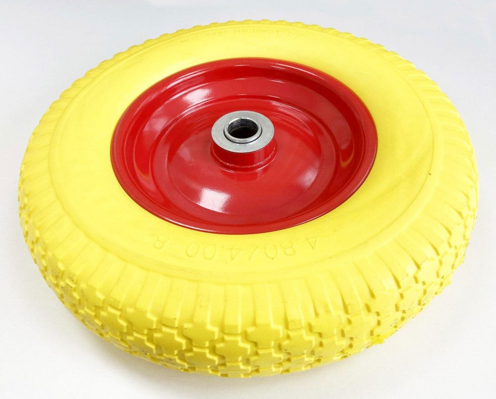 WHEELBARROW WHEEL PUNCTURE PROOF 370x85mm 25mm BORE 200kg - TOOLZONE KDPRM029