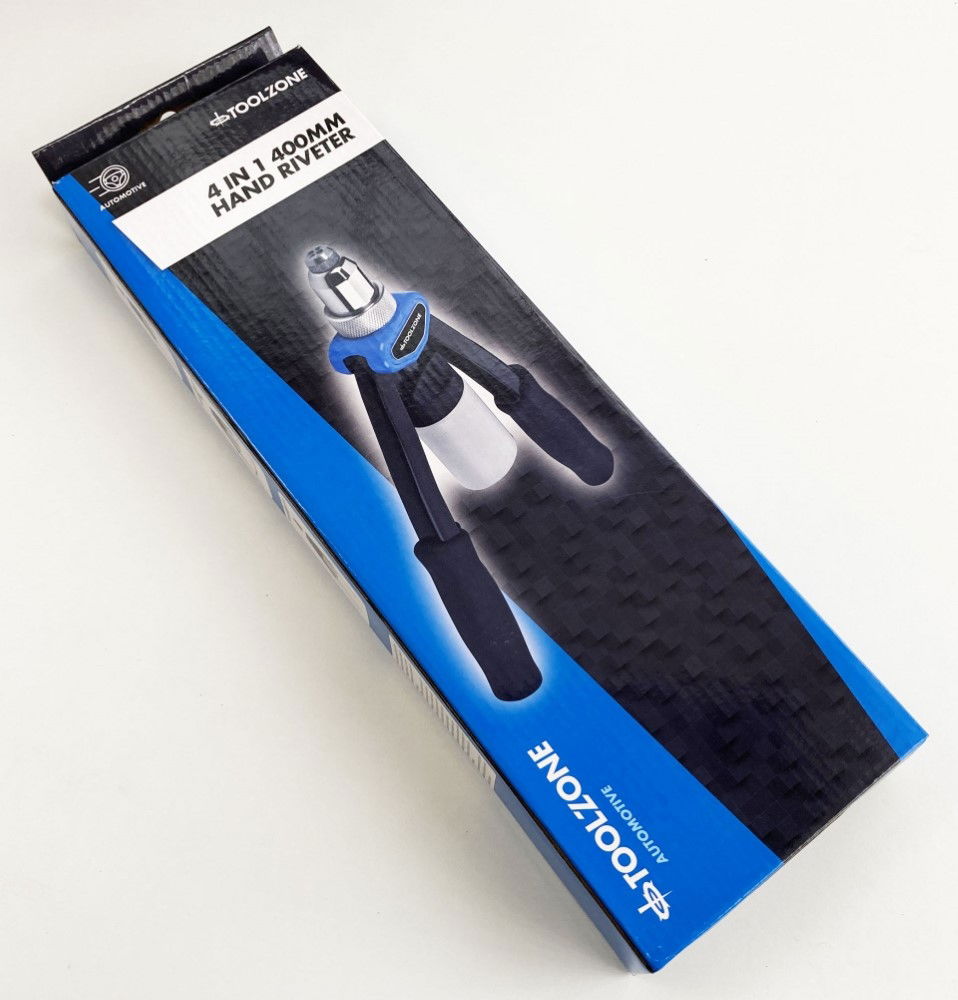 HAND RIVETER 4 IN 1 400mm 3.2-6.4mm - TOOLZONE KDPRV010