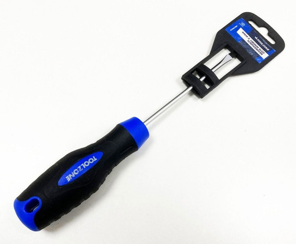 SLOT SCREWDRIVER 4mm x 100mm - TOOLZONE KDPSD302