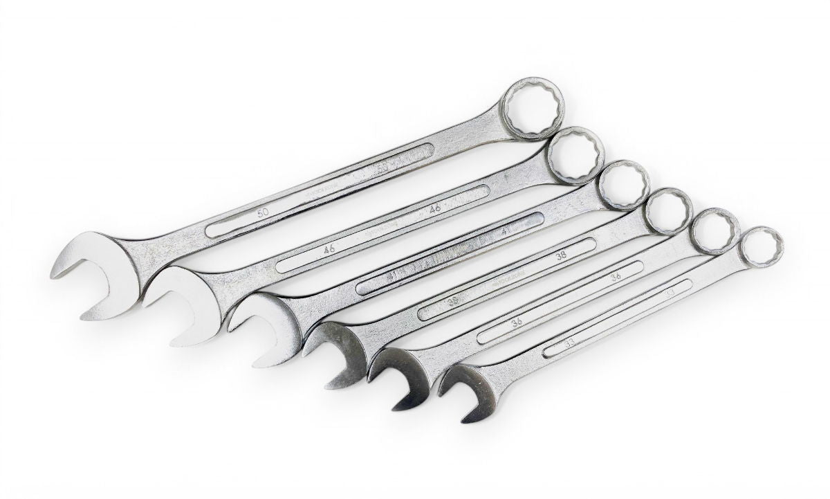 JUMBO COMBINATION SPANNERS SET 6PC 33-50mm - TOOLZONE KDPSP008