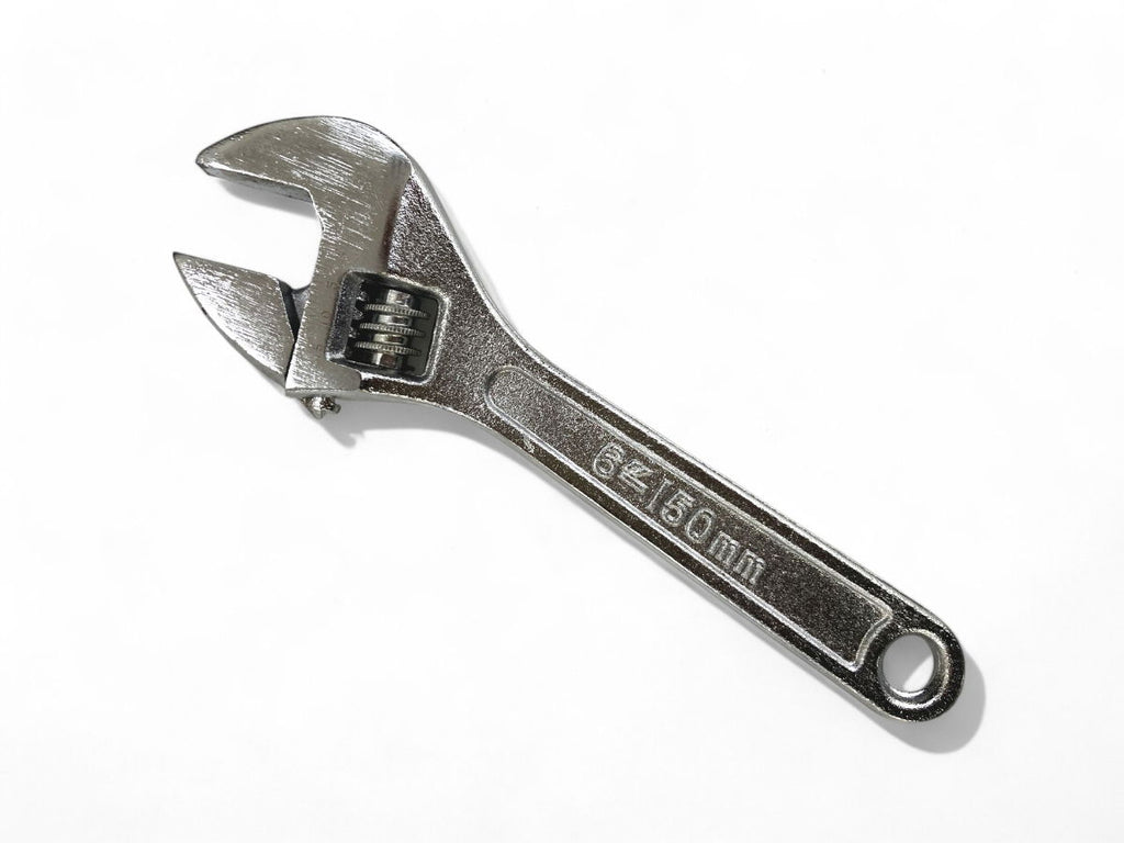 ADJUSTABLE SPANNER 6 MAX JAW 20mm DROP FORGED CHROME PLATED - TOOLZONE KDPSP042