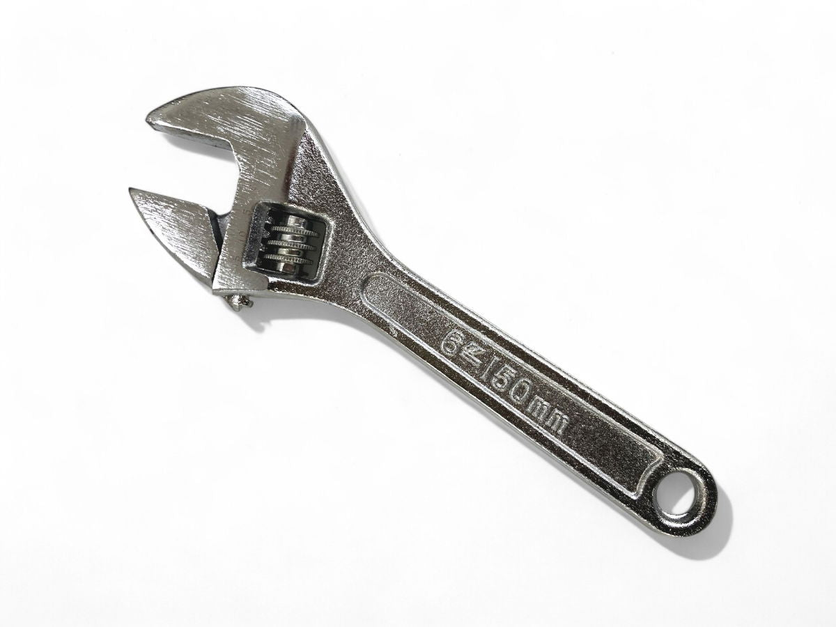 ADJUSTABLE SPANNER 6 MAX JAW 20mm DROP FORGED CHROME PLATED - TOOLZONE KDPSP042