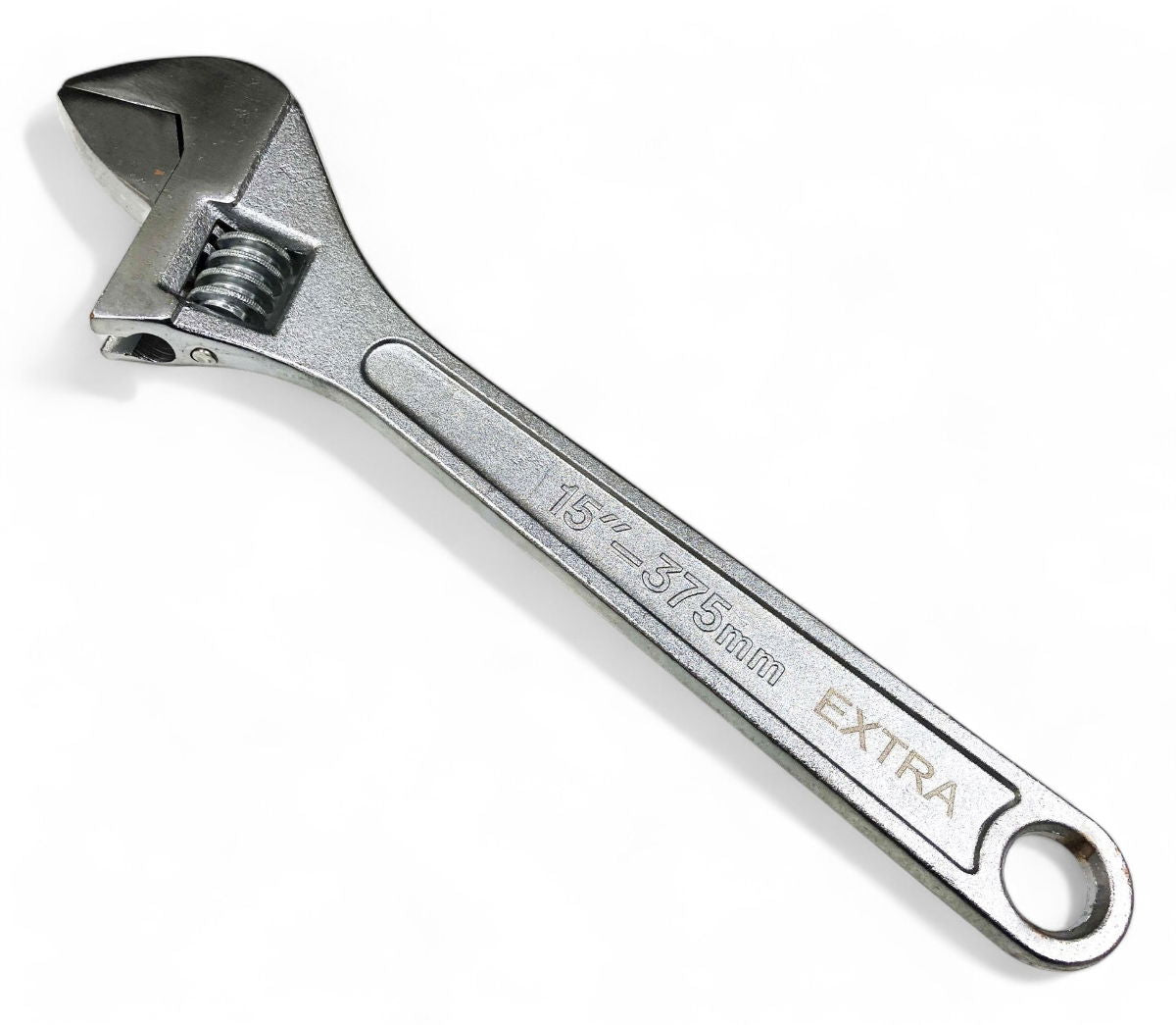 ADJUSTABLE SPANNER 15 MAX JAW 45mm DROP FORGED CHROME PLATED - TOOLZONE KDPSP046