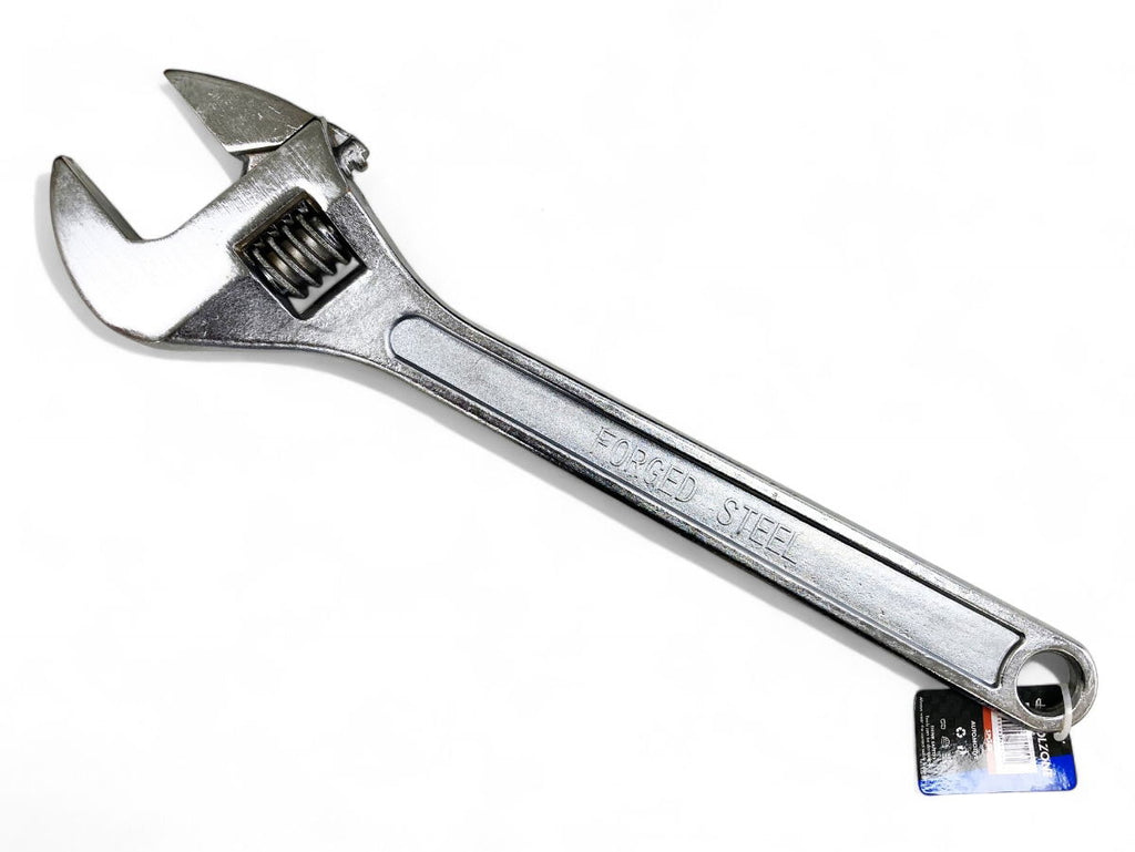 ADJUSTABLE SPANNER 24 MAX JAW 58mm DROP FORGED CHROME PLATED - TOOLZONE KDPSP048