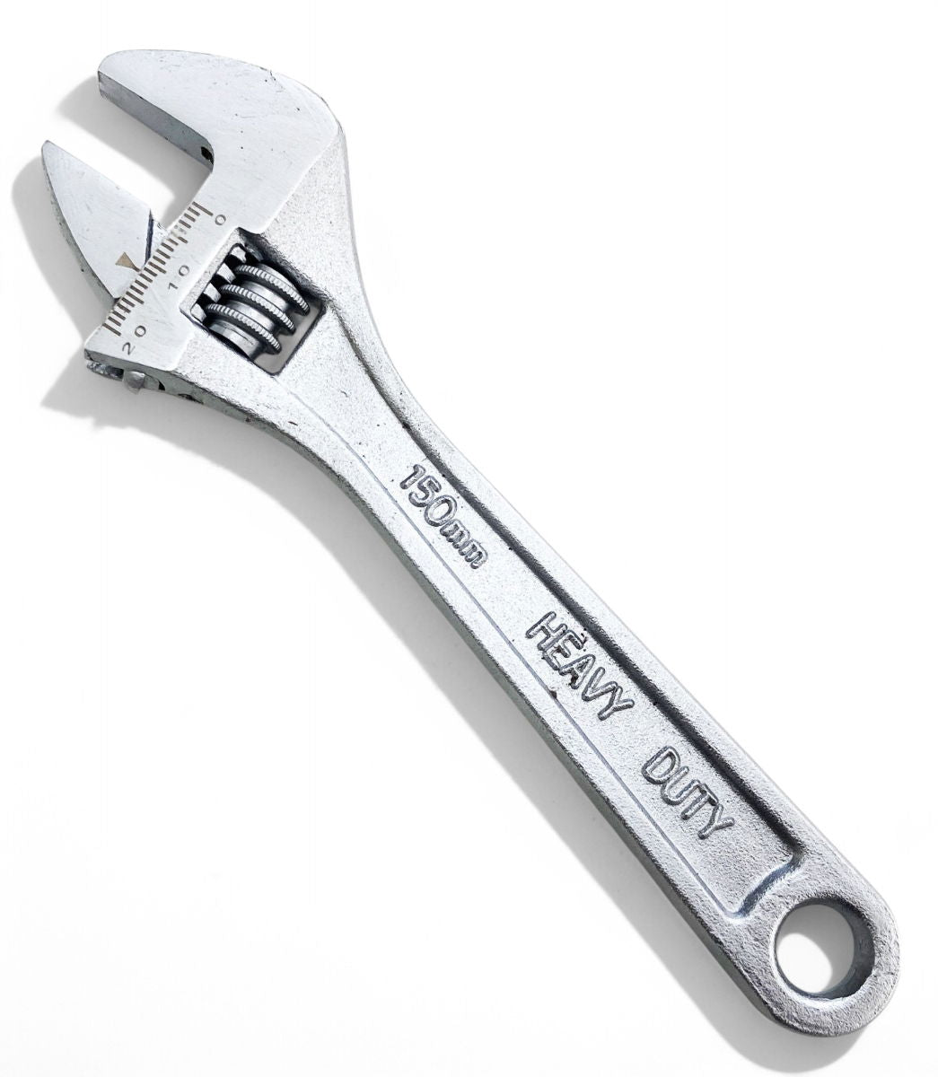 ADJUSTABLE SPANNER 6 MAX JAW 20mm DROP FORGED SATIN FINISH - TOOLZONE KDPSP050
