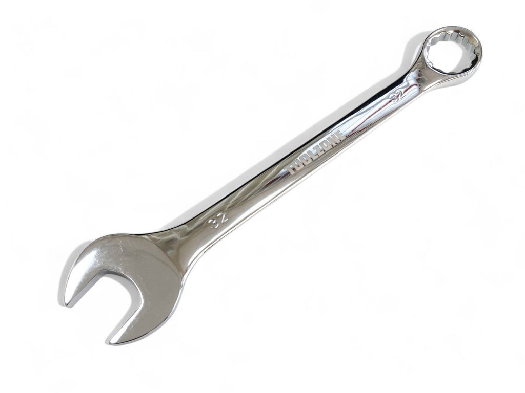 COMBINATION SPANNER 32mm POLISHED CHROME VANADIUM - TOOLZONE KDPSP120