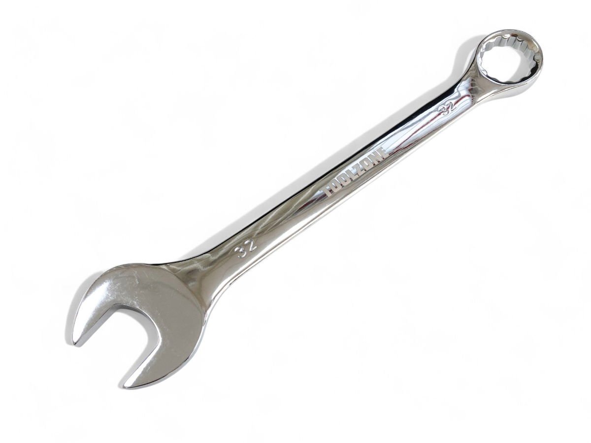 COMBINATION SPANNER 32mm POLISHED CHROME VANADIUM - TOOLZONE KDPSP120
