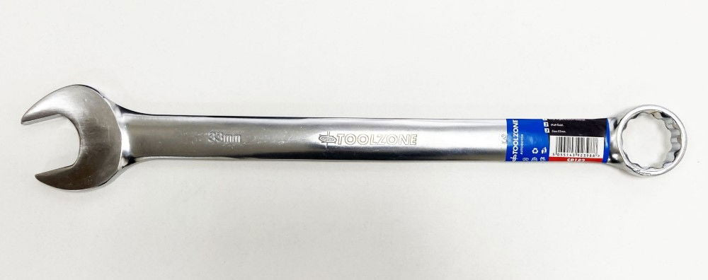 COMBINATION SPANNER 33mm 6150CRV MATT FINISH - TOOLZONE KDPSP182