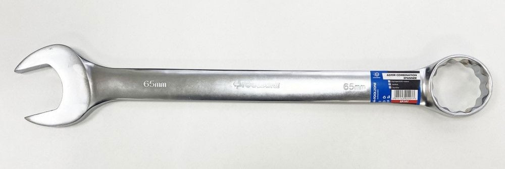 COMBINATION SPANNER 65mm 6150CRV MATT FINISH - TOOLZONE KDPSP191