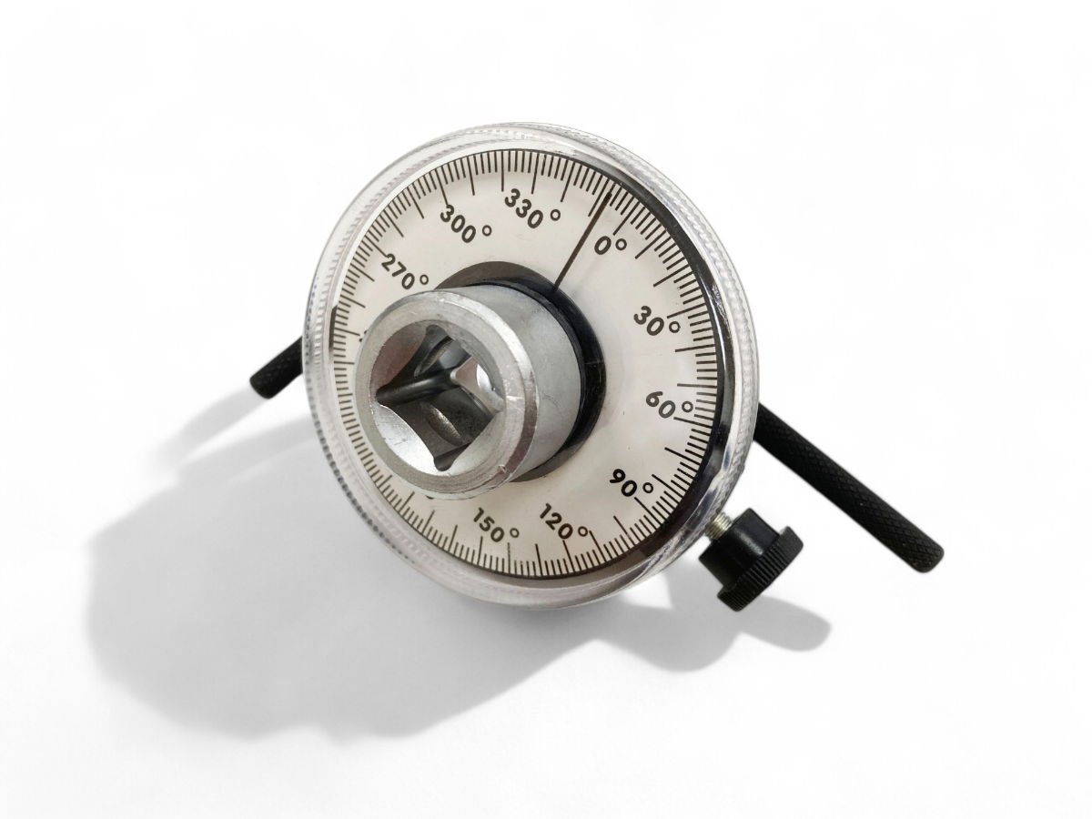 ANGULAR TORQUE GAUGE 1/2 DRIVE CHROME VANADIUM 2 DEGREE GRADUATIONS - TOOLZONE KDPSS008