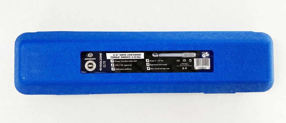 TORQUE WRENCH 3/8 DRIVE 5-25nm CALIBRATION CERTIFICATE LOCKING NUT - TOOLZONE KDPSS030