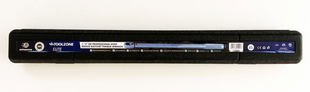 TORQUE WRENCH 1/2 DRIVE 70-350nm CALIBRATION CERTIFICATE LOCKING NUT - TOOLZONE KDPSS031