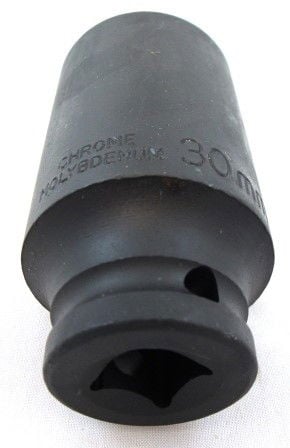 IMPACT SOCKET 1/2 DRIVE DEEP 30mm CRMO - TOOLZONE KDPSS132