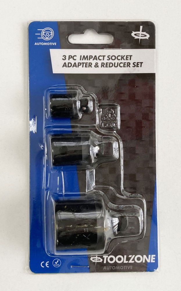 IMPACT REDUCER ADAPTOR SET 3 PIECES CRV - TOOLZONE KDPSS169