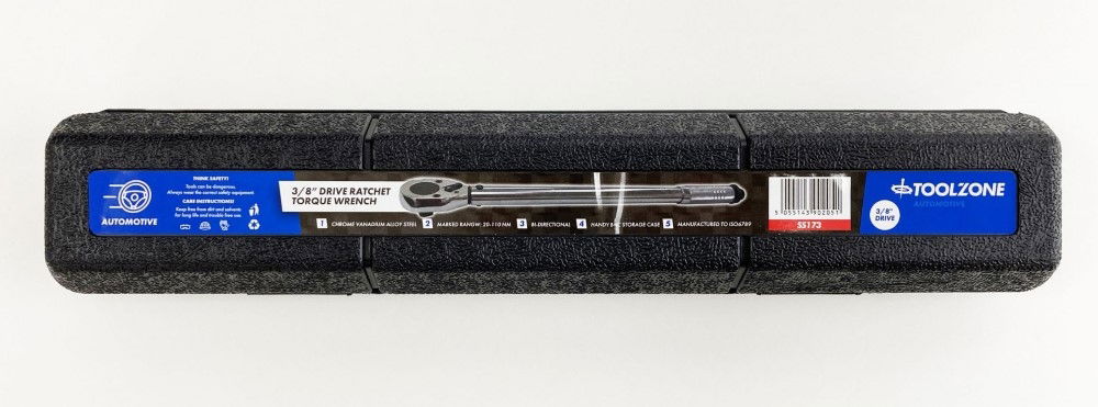 TORQUE WRENCH 3/8 DRIVE 20-110nm ISO6789 CRV SATIN FINISH - TOOLZONE KDPSS173