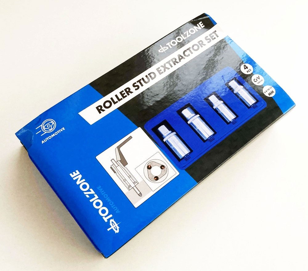 STUD EXTRACTOR SET 4 PIECES 1/2 DRIVE 6mm-12mm - TOOLZONE KDPSS292