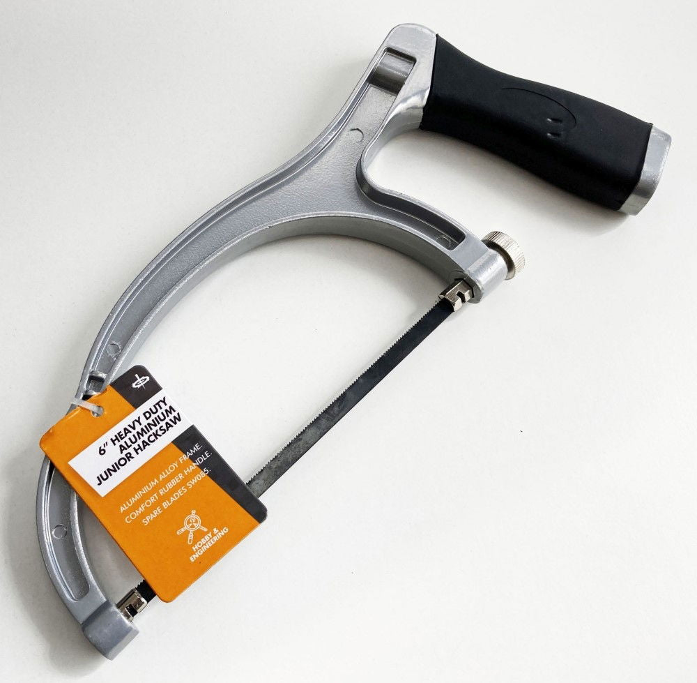 JUNIOR HACKSAW 6 HEAVY DUTY ALUMINIUM FRAME RUBBER HANDLE - TOOLZONE KDPSW079