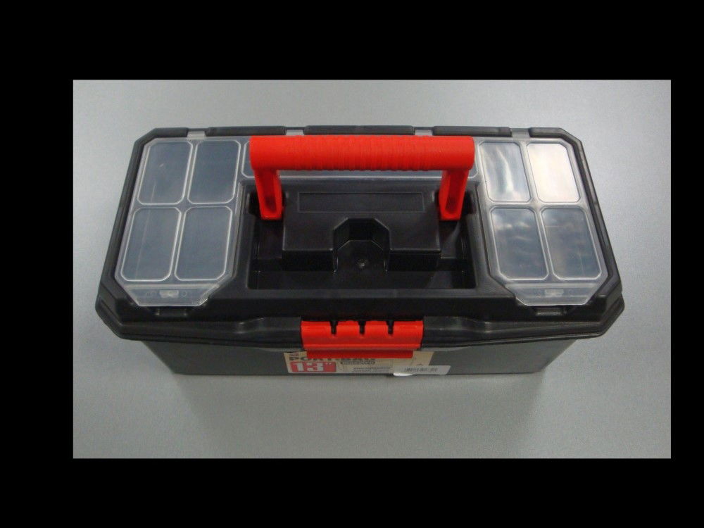 TOOLBOX MAESTRO 13 WITH ORGANISER SECTIONS AND CARRY TRAY - TOOLZONE KDPTB093