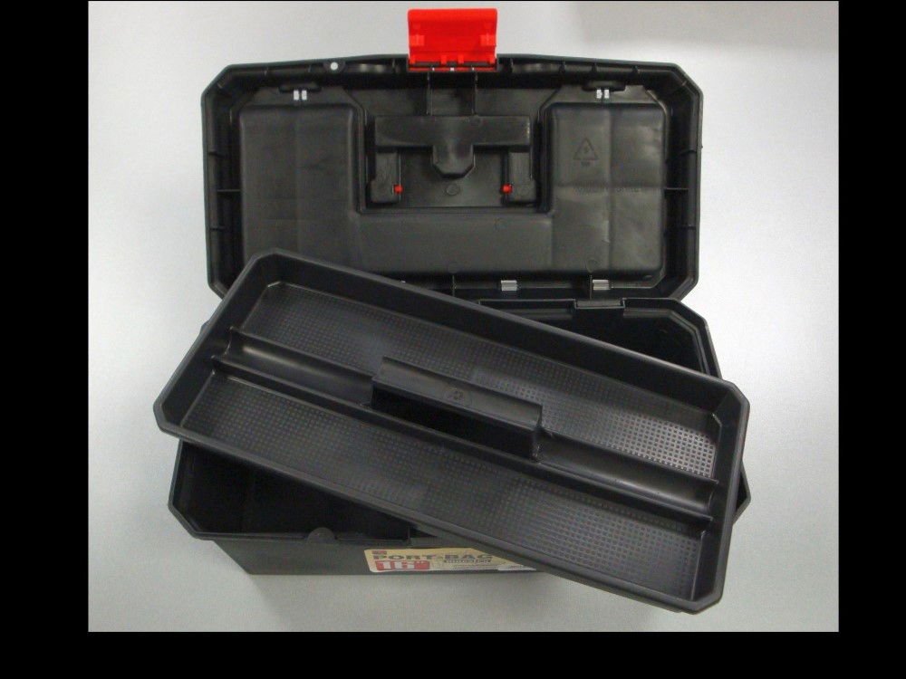 TOOLBOX MAESTRO 16 WITH ORGANISER SECTIONS AND CARRY TRAY - TOOLZONE KDPTB094