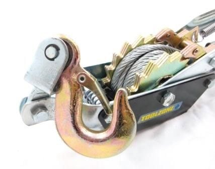 CABLE PULLER 2 TON 4000lb 4.5mm CABLE 3m LENGTH - TOOLZONE KDPTD025