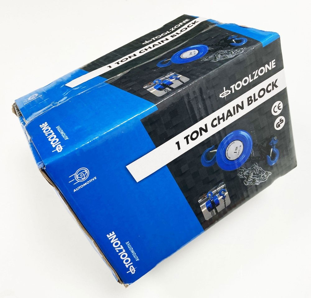 CHAIN BLOCK 1 TON LIFTING HEIGHT 3m TUV GS APPROVED - TOOLZONE KDPTD050