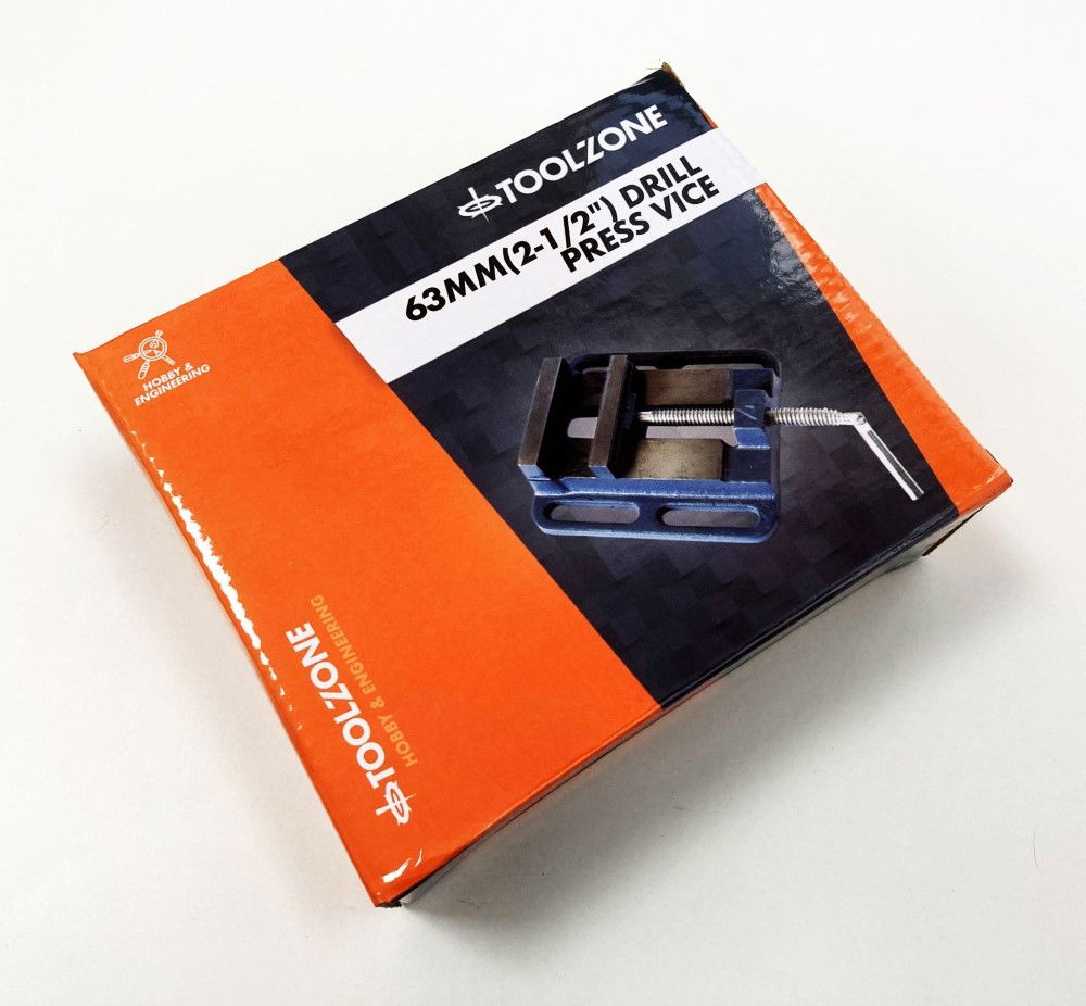 DRILL PRESS VICE 2 1/2 55mm JAW OPENING 63mm JAW WIDTH - TOOLZONE KDPVC018