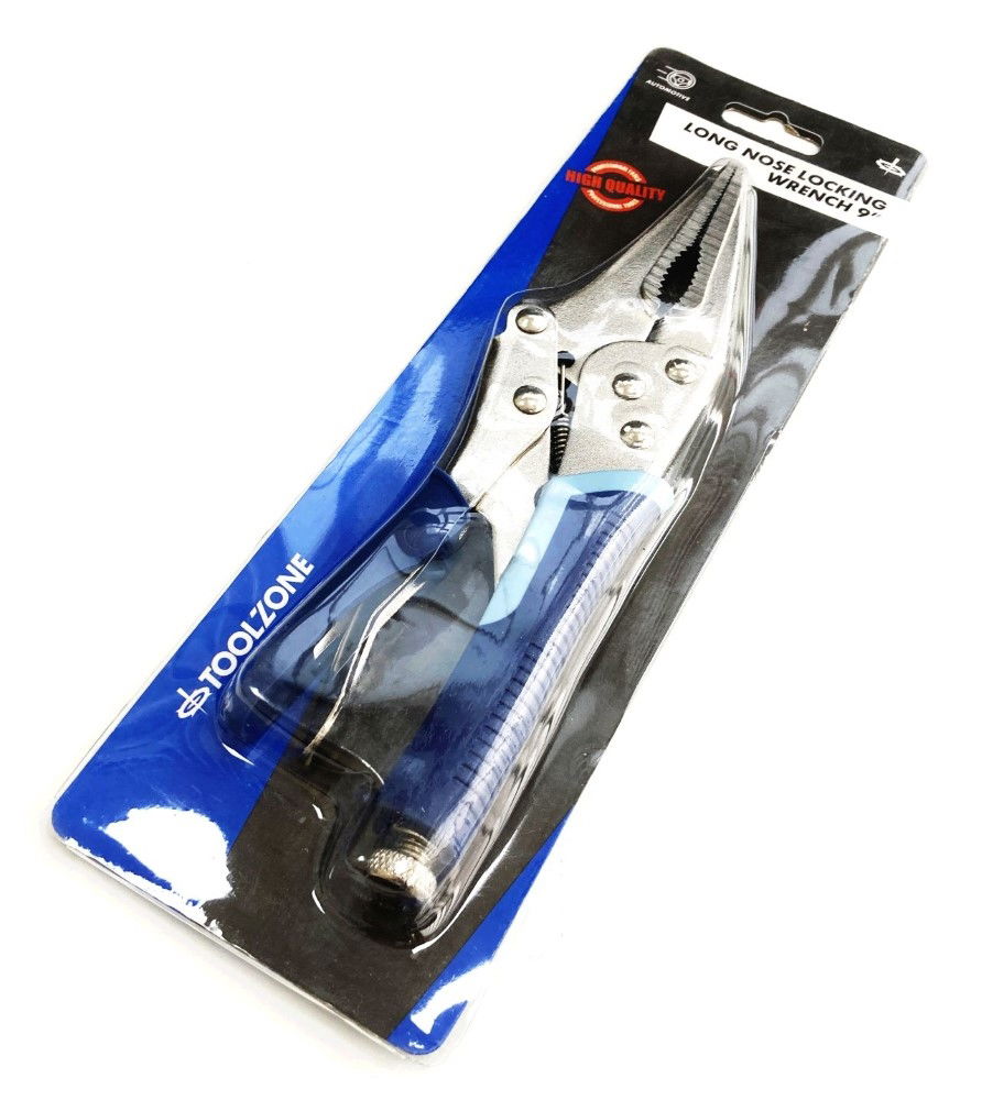 LOCKING WRENCH LONG NOSE 9 SOFTGRIP - TOOLZONE KDPWR177