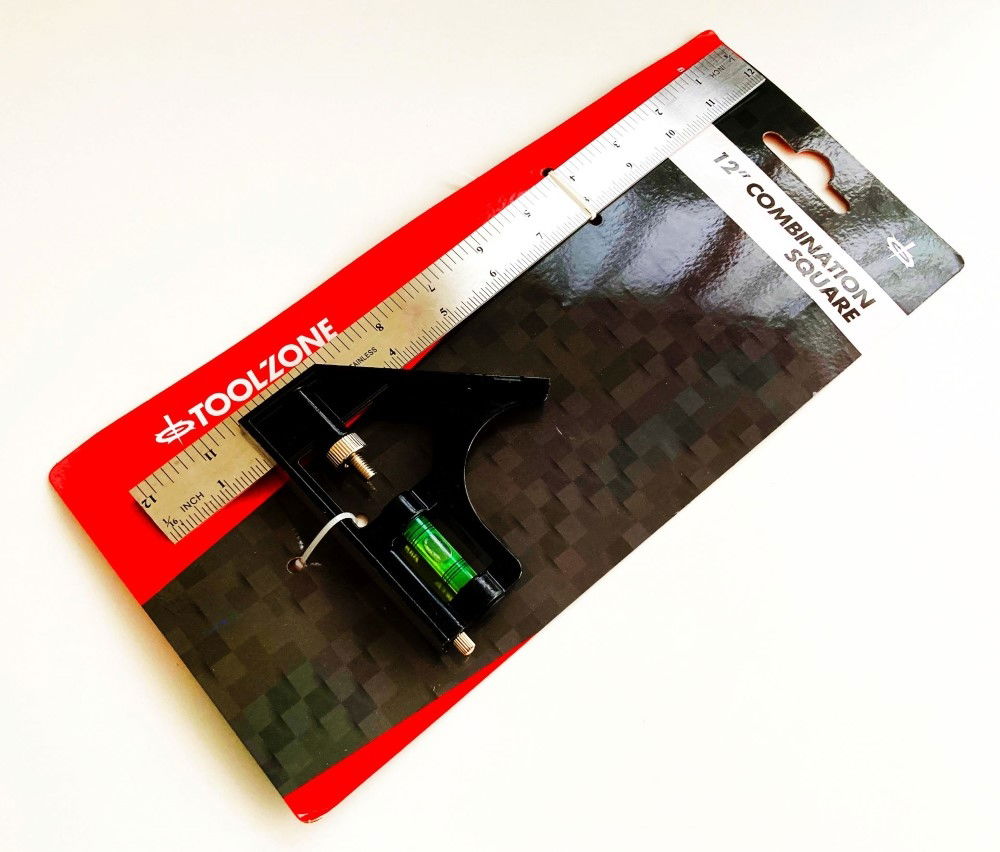 COMBINATION SQUARE 12 METRIC AND IMPERIAL - TOOLZONE KDPWW016