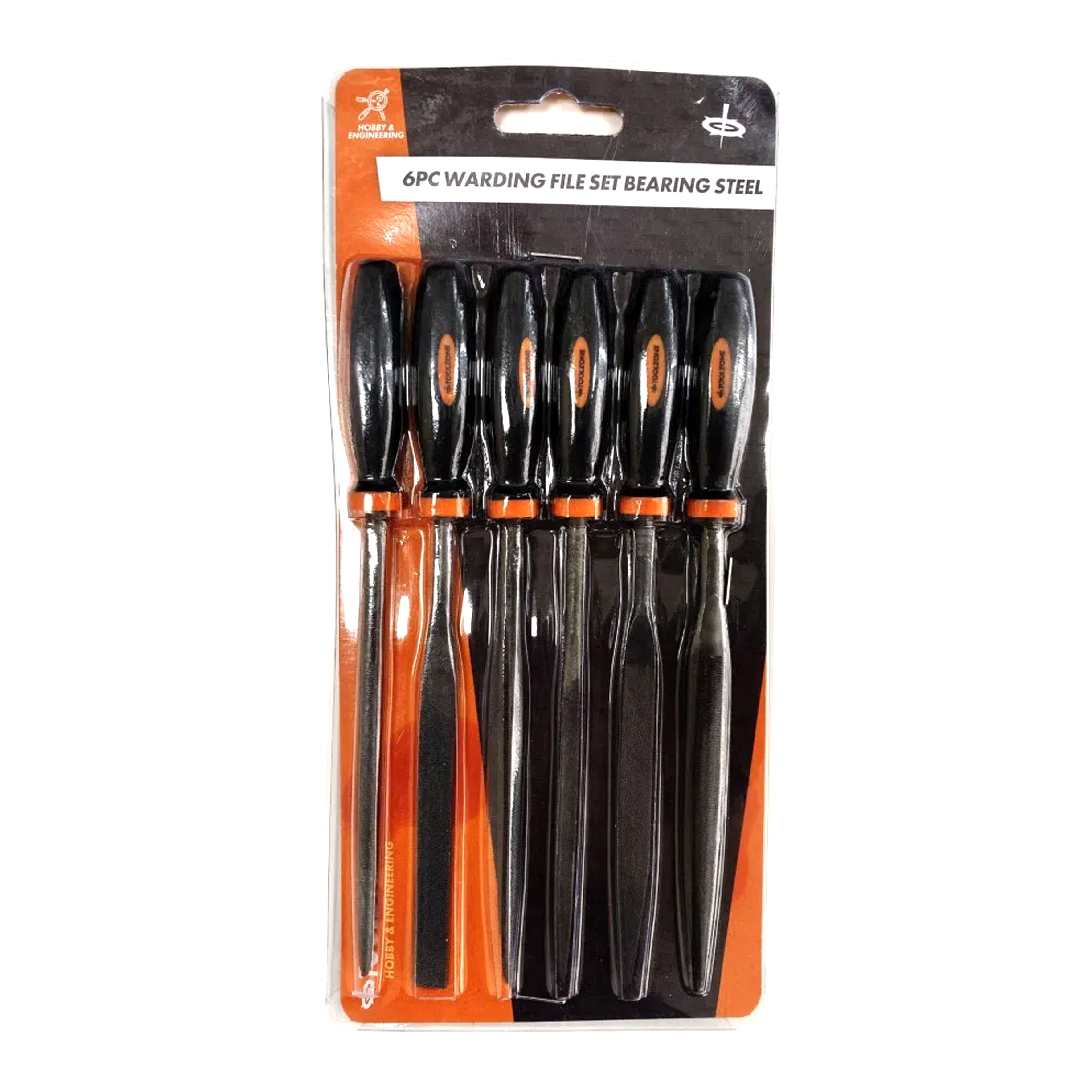 WARDING FILE SET 6PC BEARING STEEL 175 x 5mm - TOOLZONE KDPWW203