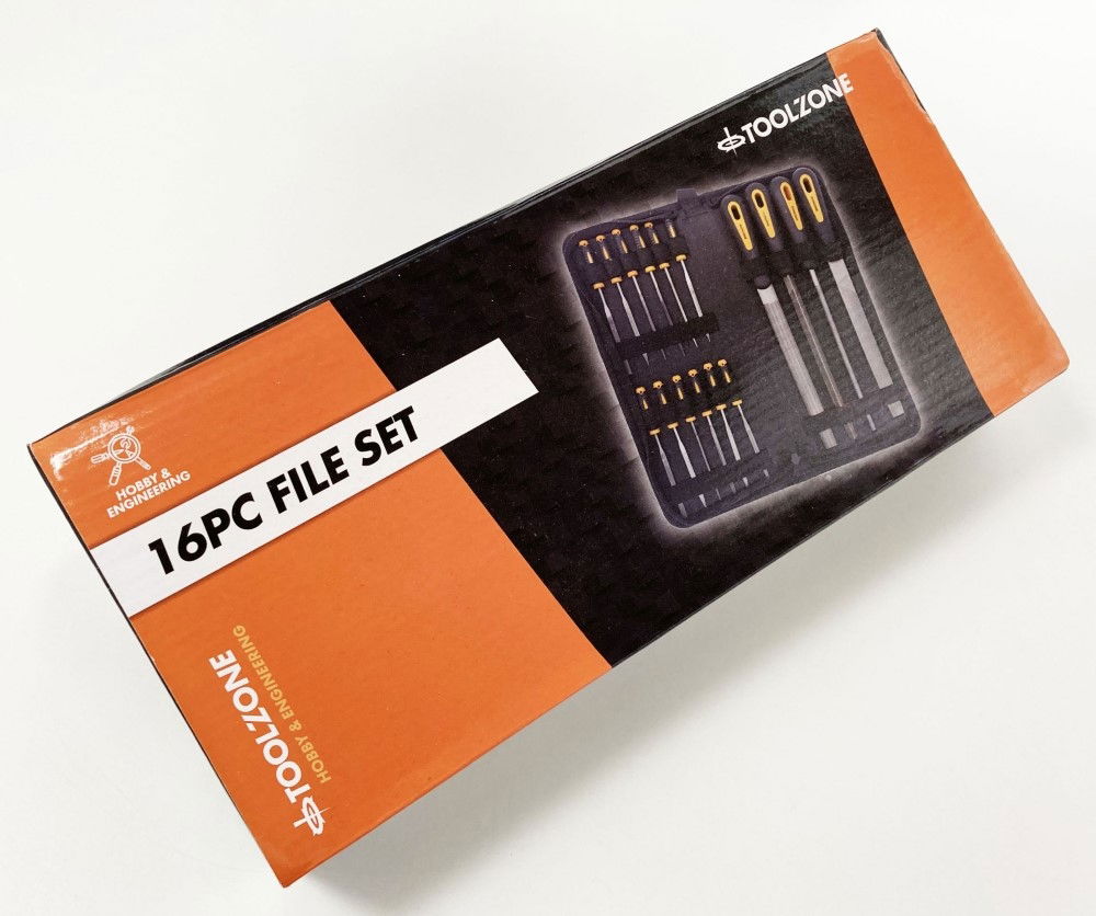 FILE SET 16PC WITH CARRY CASE 200mm AND 100mm BEARING STEEL FILES - TOOLZONE KDPWW216