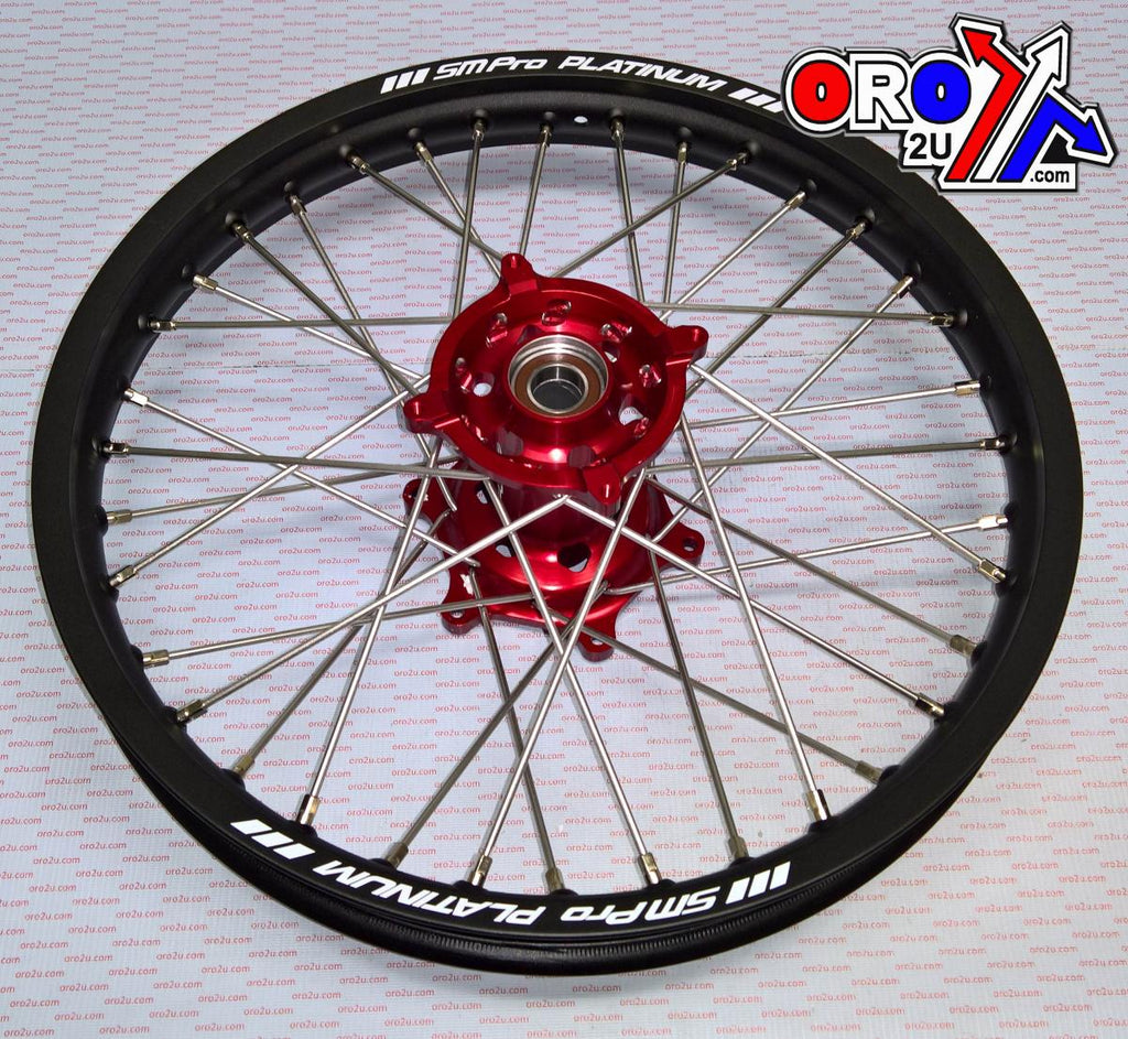19x2.15 WHEEL HON BK MATT/RED, MX-9020 BK RIM / RED HUB, SP012.03.81.51.99 MATT RIM