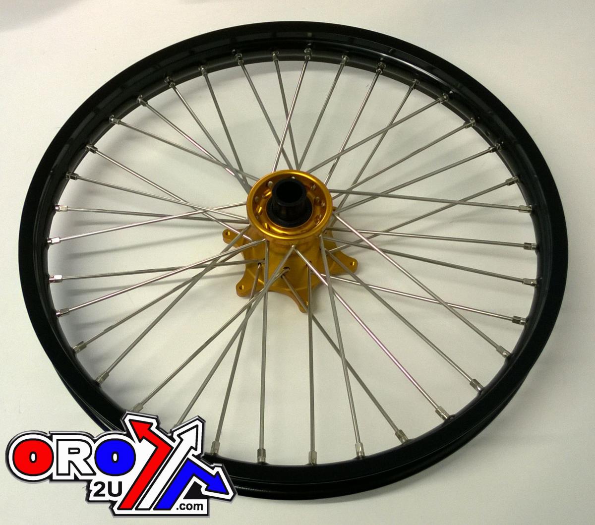 21x1.60 WHEEL KTM BK/GD, BLACK RIM, GOLD HUB