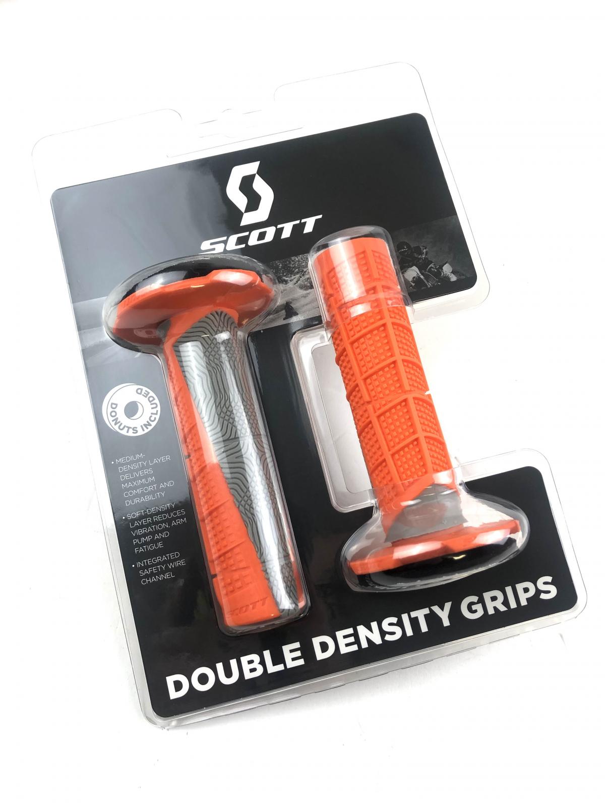 002 SCOTT DUECE GRIPS W/DONUTS OR/GY, 219627-1011 ONE OFF PRICE TO CLEAR