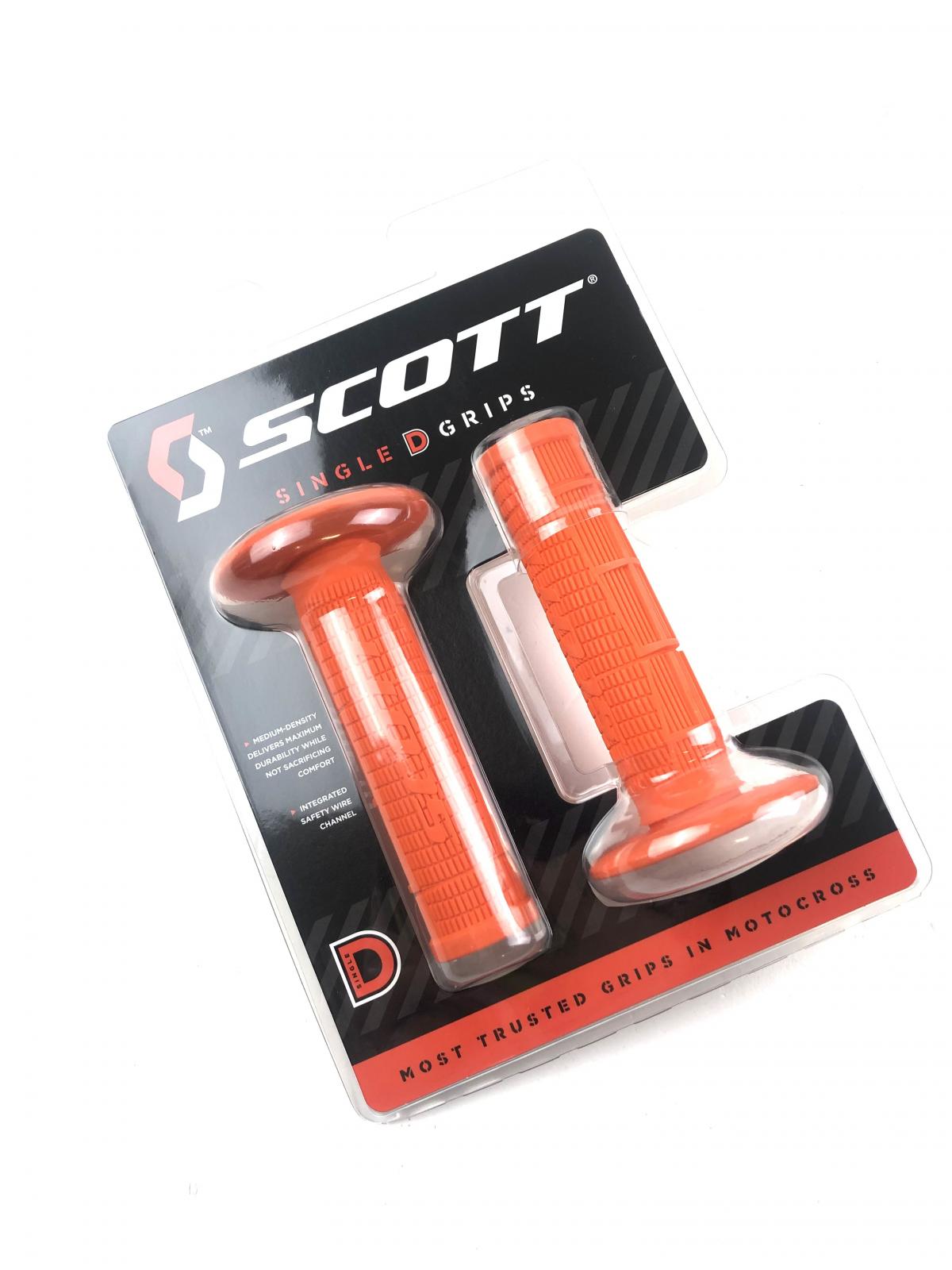 003 SCOTT RADIAL HALF WAFFLE ORANGE GRIPS, 233927-0036 ONE OFF PRICE TO CLEAR