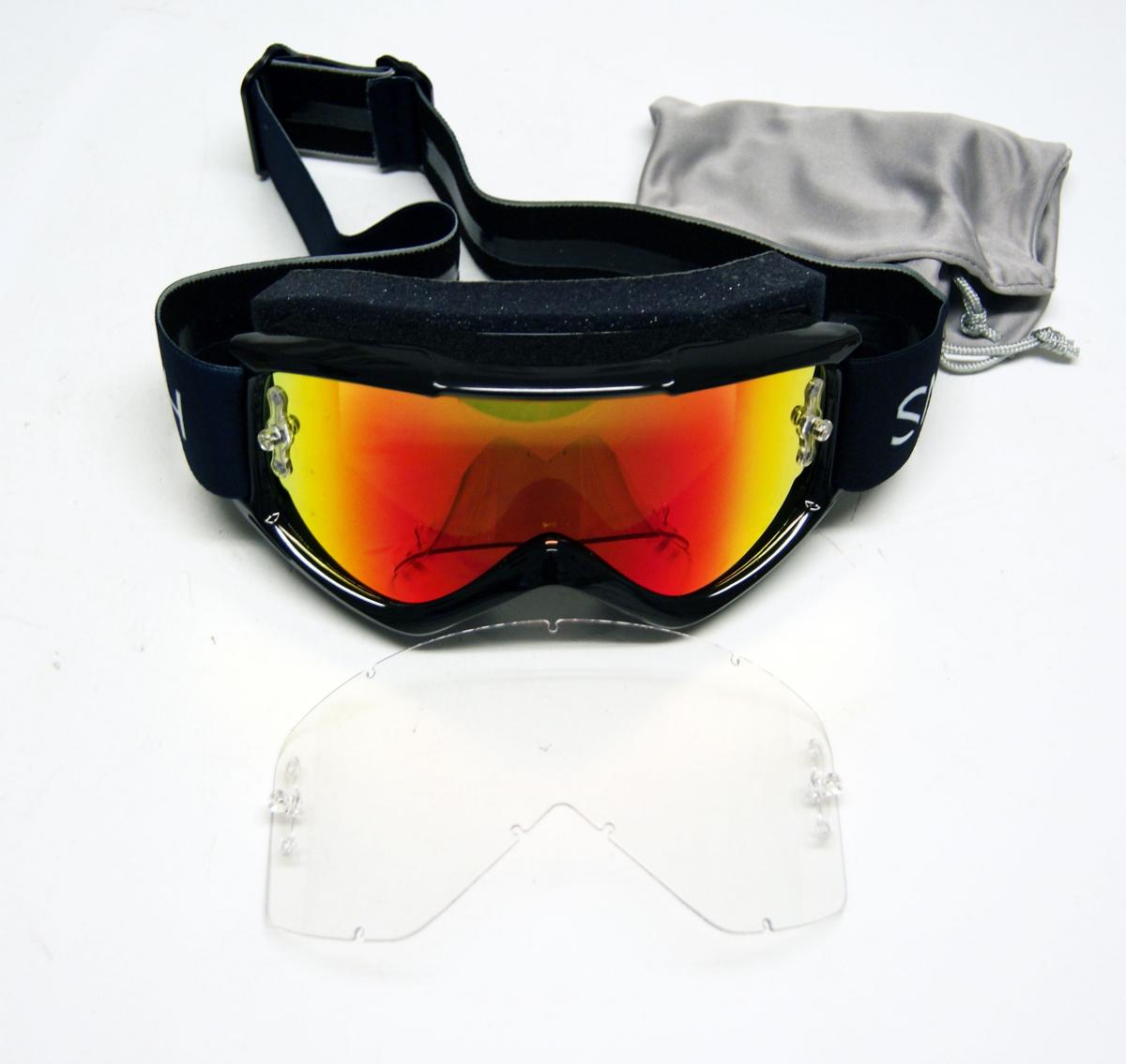 SMITH FUEL V.1 MAX BLACK, M008309MP9912 - END OF LINE, MIRRORED LENS AND CLEAR LENS