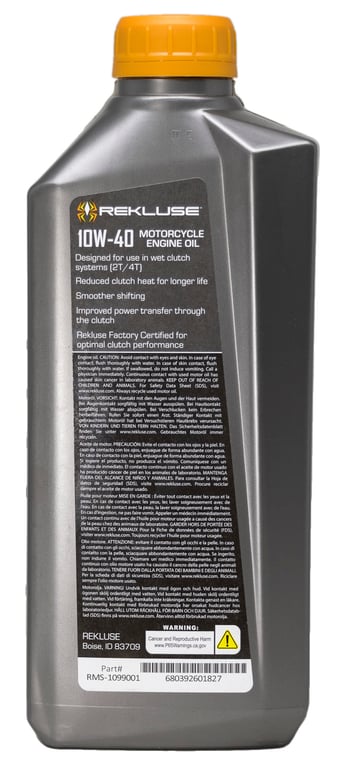 FACTORY FORMULATED OIL 10W/40 4T ENGINE REKLUSE RMS-1099001