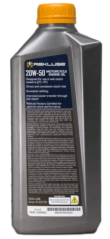 FACTORY FORMULATED OIL 20W/50 2T 4T TRANSMISSION REKLUSE RMS-1099002