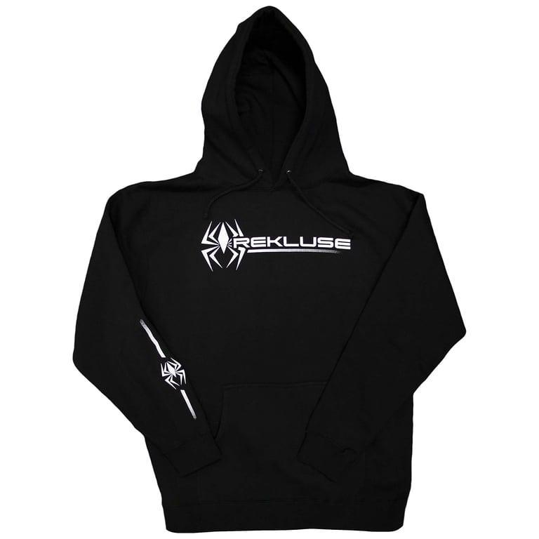 HOODED PULLOVER BLACK HEAVYWEIGHT S REKLUSE RMS-960-S