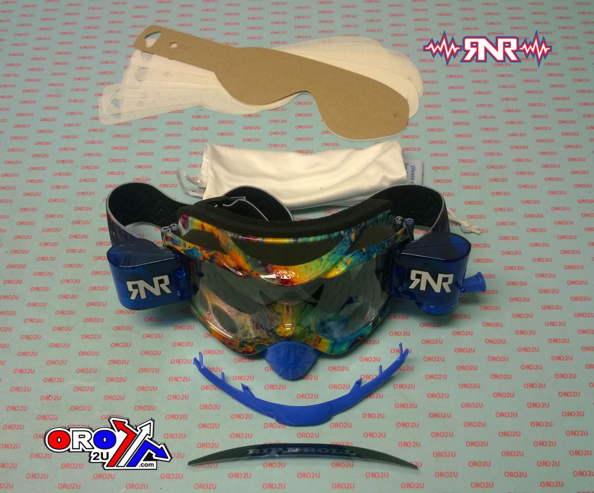 £18+VAT WHILST STOCKS LAST, RNR HYBRID SLICK FULLY LOADED ROLL OFF, SLICK GOGGLE GH11, ROLL & TEAR OFF