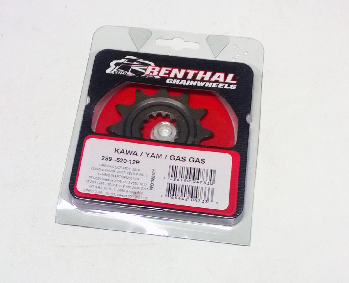 FRONT SPROCKET RENTHAL 289, KAWASAKI/YAMAHA 289--520-12P