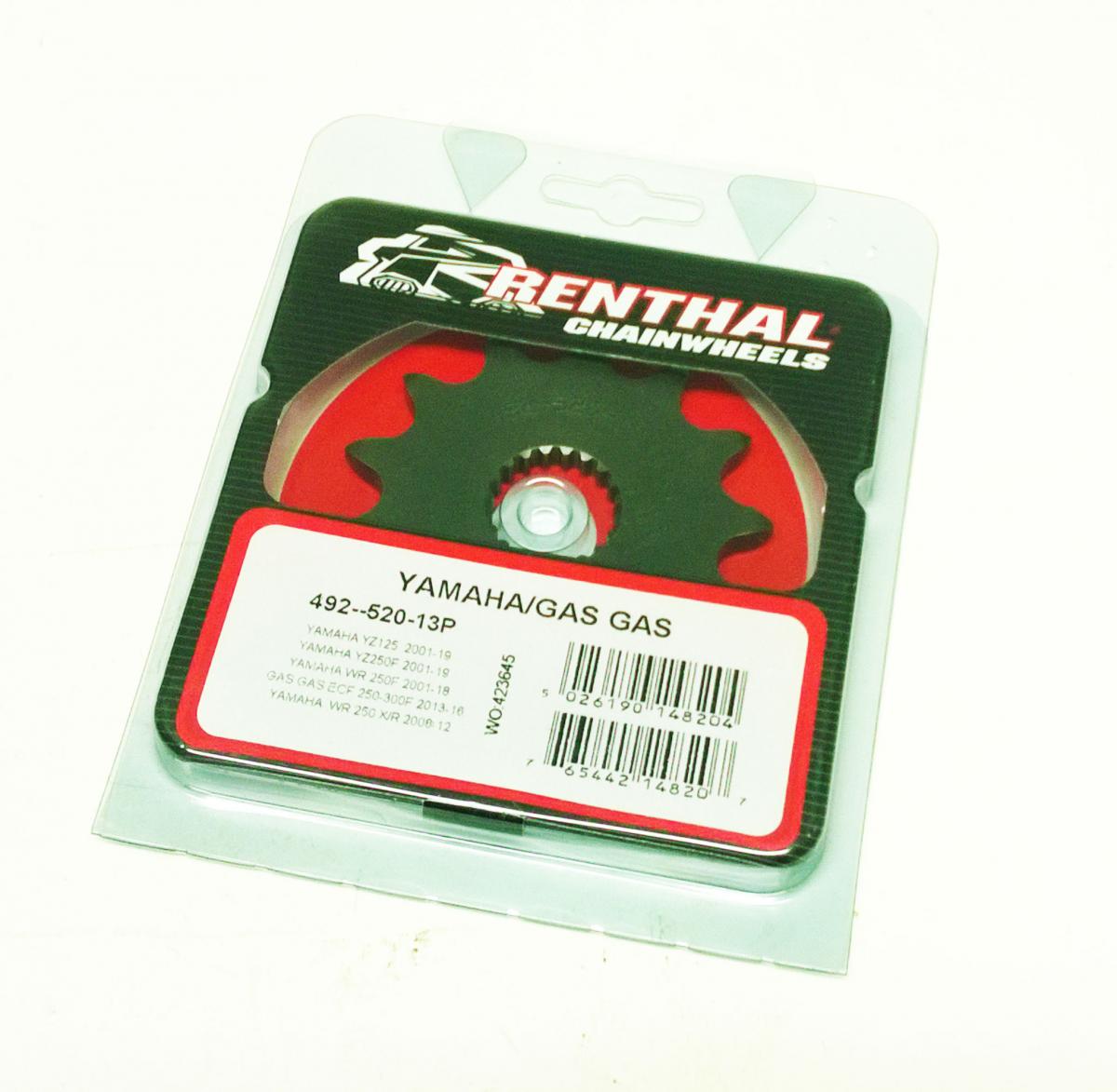 FRONT SPROCKET RENTHAL 492, YAMAHA GASGAS 492-520-13P, 492--520-13P