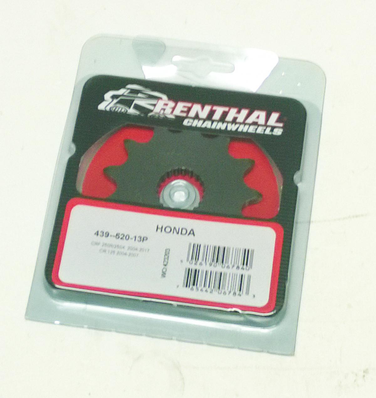 FRONT SPROCKET RENTHAL 439, HONDA 439--520-13P, 43952013