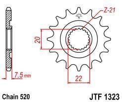 FRONT SPROCKET 14T [JTF1323.14]