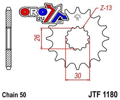 FRONT SPROCKET JTF1180.18 JT