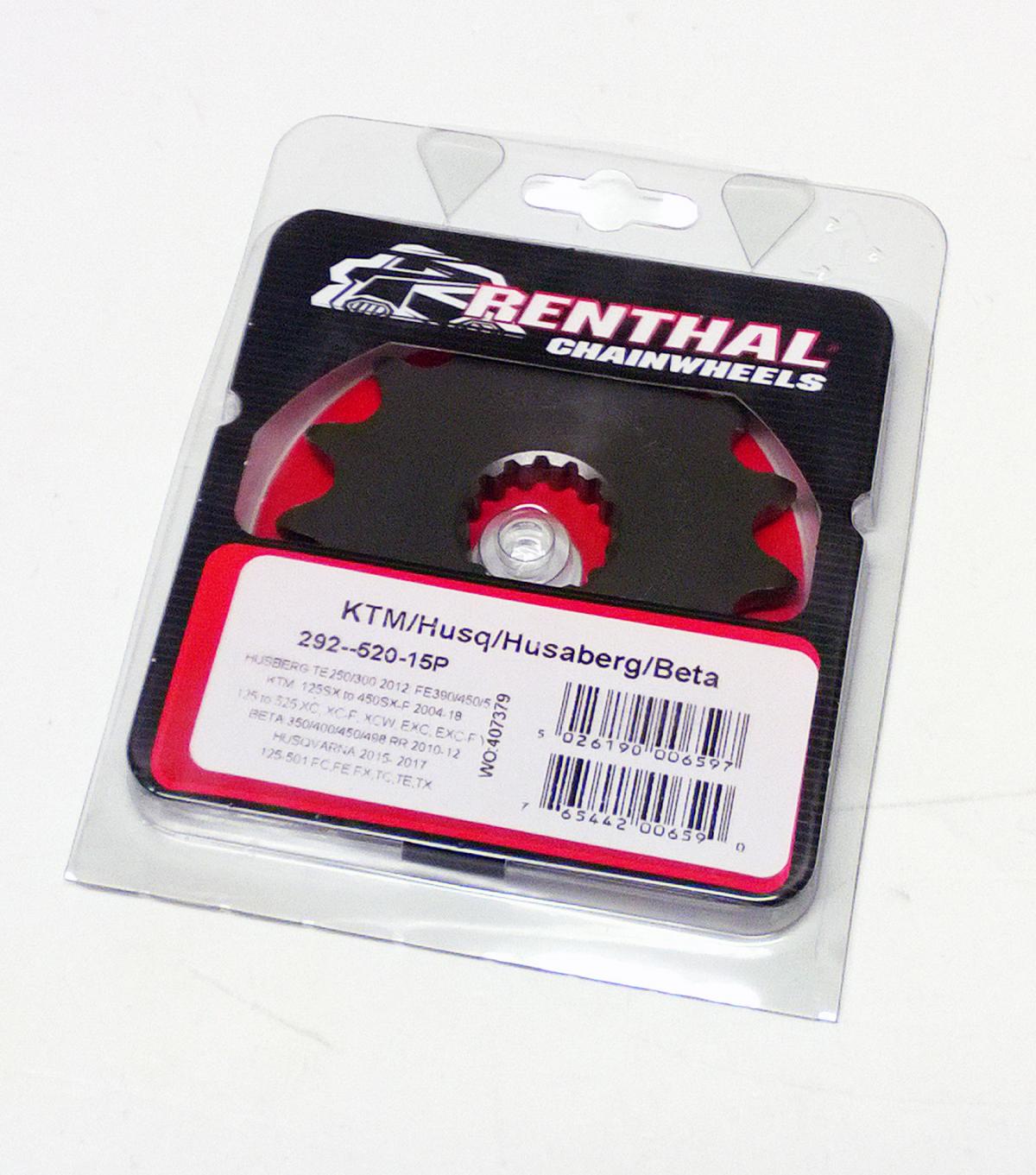 FRONT SPROCKET RENTHAL 292, KTM HUSABERG BETA 292--520-15P