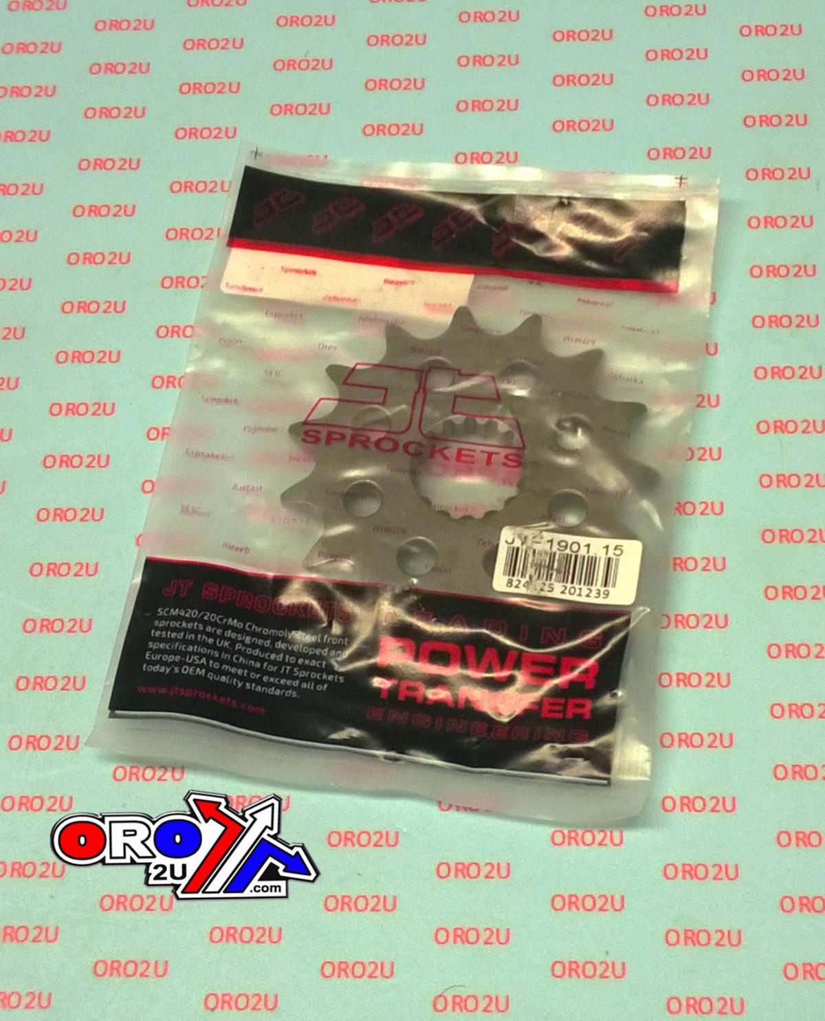 FRONT SPROCKET JTF1901.15 JT, LIGHT WEIGHT & SELF CLEANING, JTF1901.15