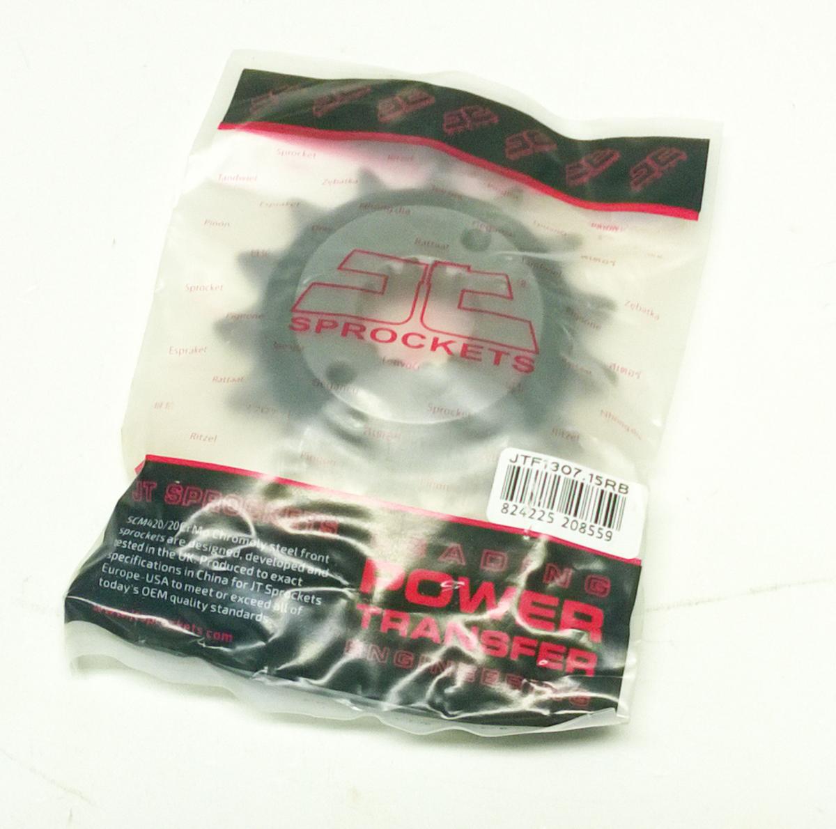FRONT SPROCKET JTF1307.15RB JT, OE Rubber Cushioned