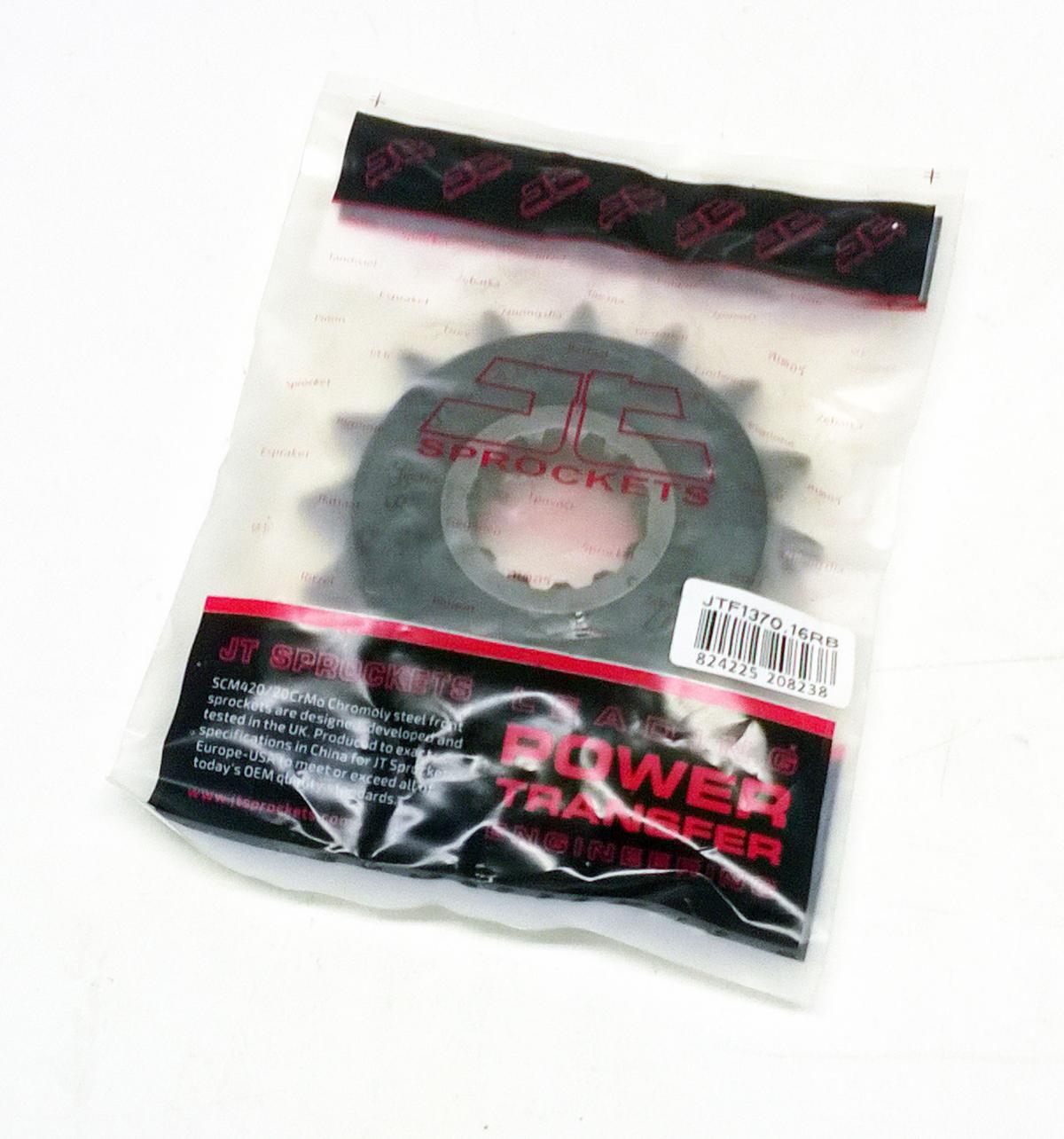 FRONT SPROCKET JTF1370.16RB JT, OE Rubber Cushioned