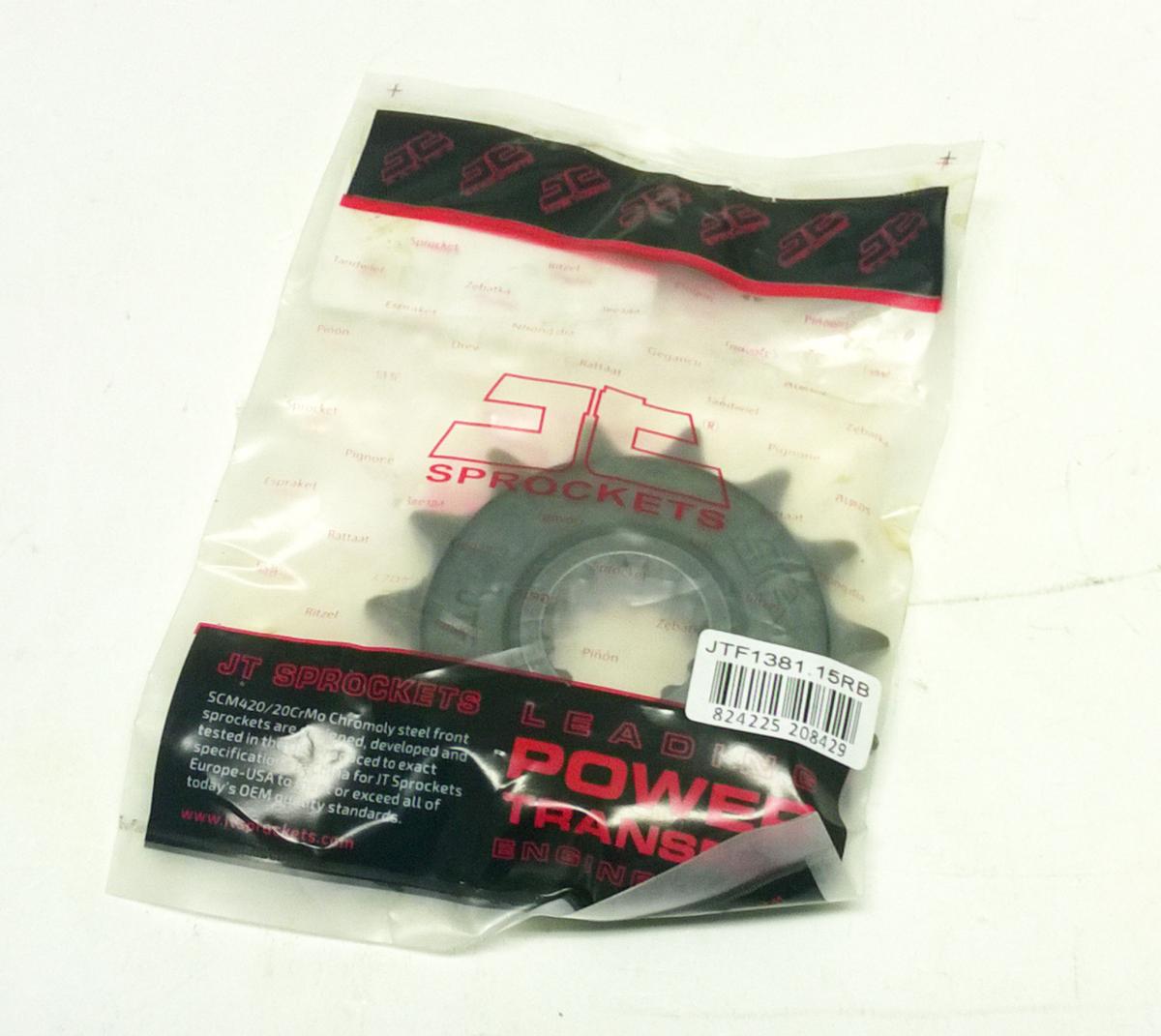 FRONT SPROCKET JTF1381.15RB JT, OE Rubber Cushioned
